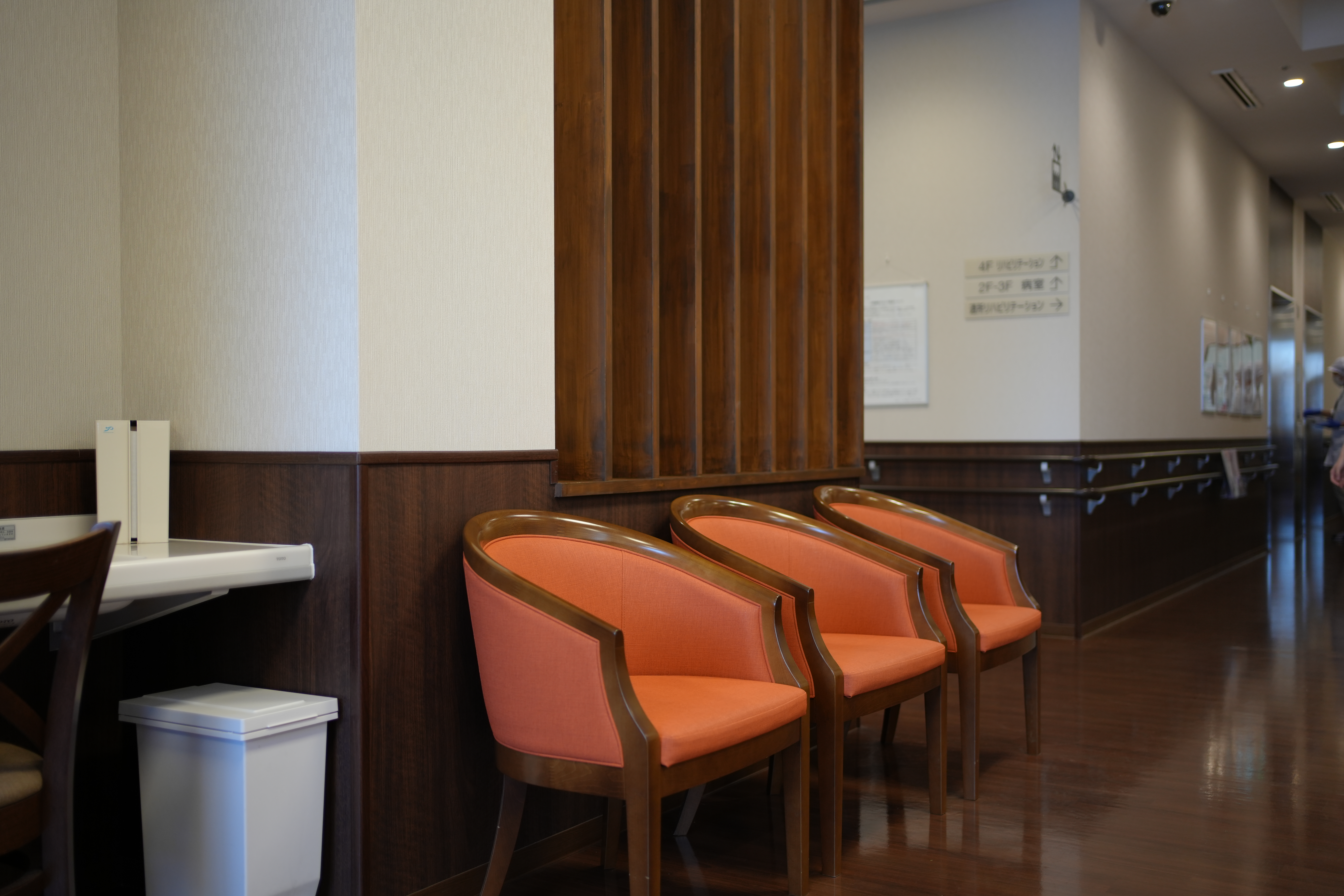 小牧ようてい記念病院の患者さんとの面談スペースの様子